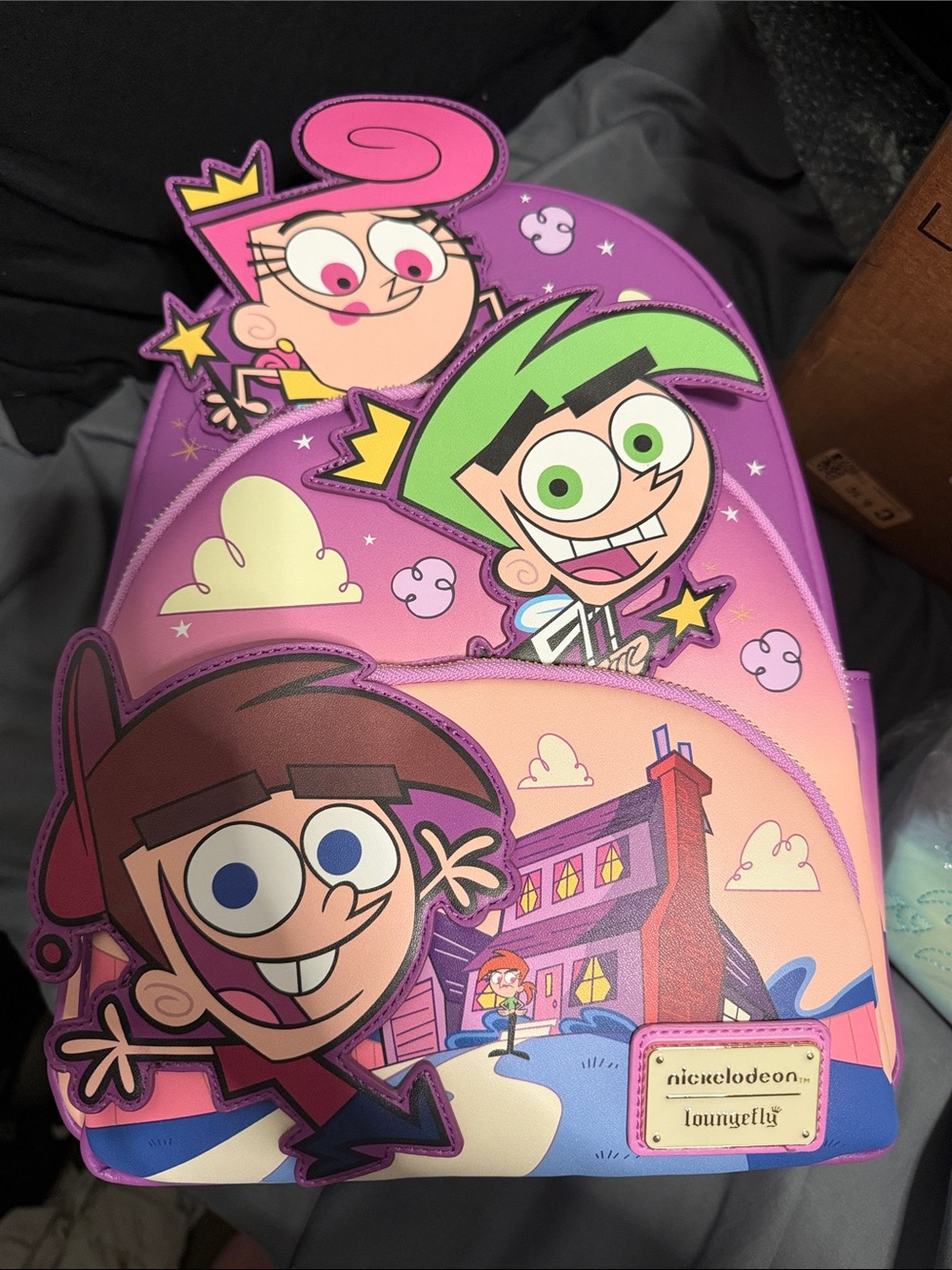 Loungefly The Fairly OddParents Pink Purple Kids Backpack